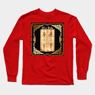 Jesus Christ Shroud of Turin Easter Volto Santo Catholic A Long Sleeve T-Shirt